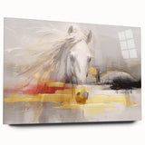 Colorful abstract canvas artwork showcasing vibrant geometric shapes and patterns, ideal for modern home decor. Packaged securely in a protective tube for safe delivery.