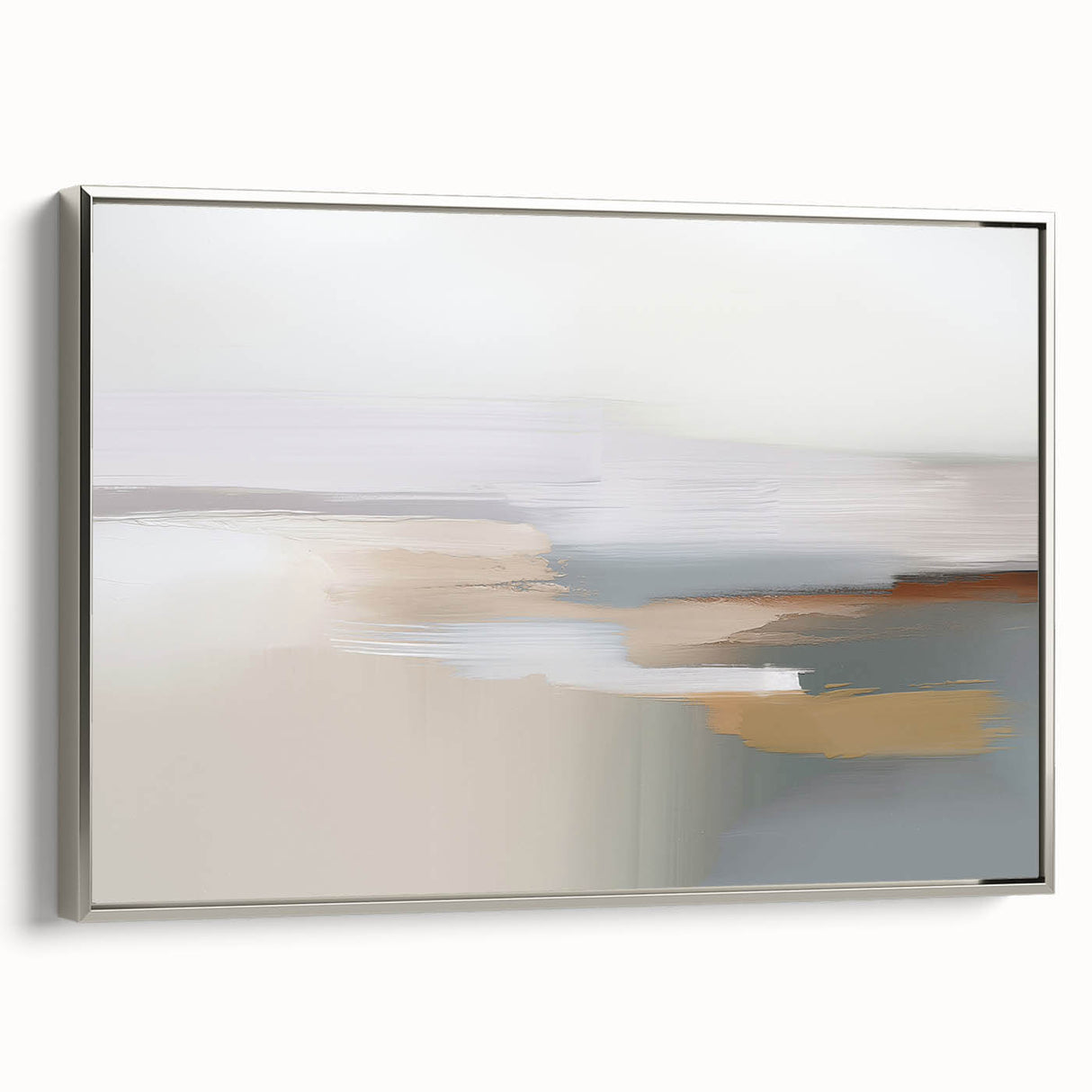 Colorful abstract wall art canvas print showcasing vibrant geometric shapes and swirling patterns in shades of blue, orange, and yellow, perfect for modern decor.