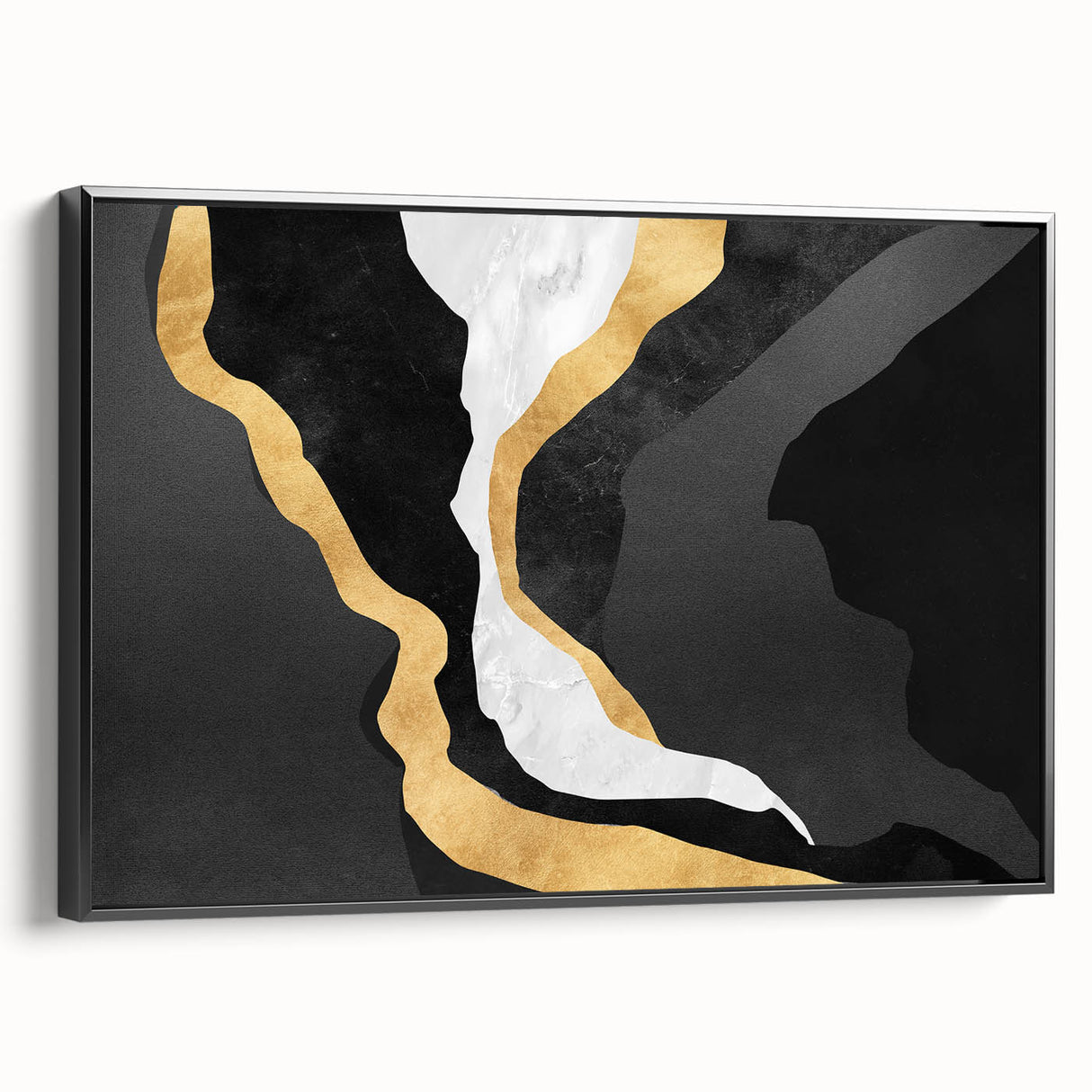 Abstract wall art canvas print showcasing vibrant colors and fluid shapes, perfect for modern home decor, emphasizing bold artistic expression.