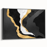 Abstract wall art canvas print showcasing vibrant colors and fluid shapes, perfect for modern home decor, emphasizing bold artistic expression.