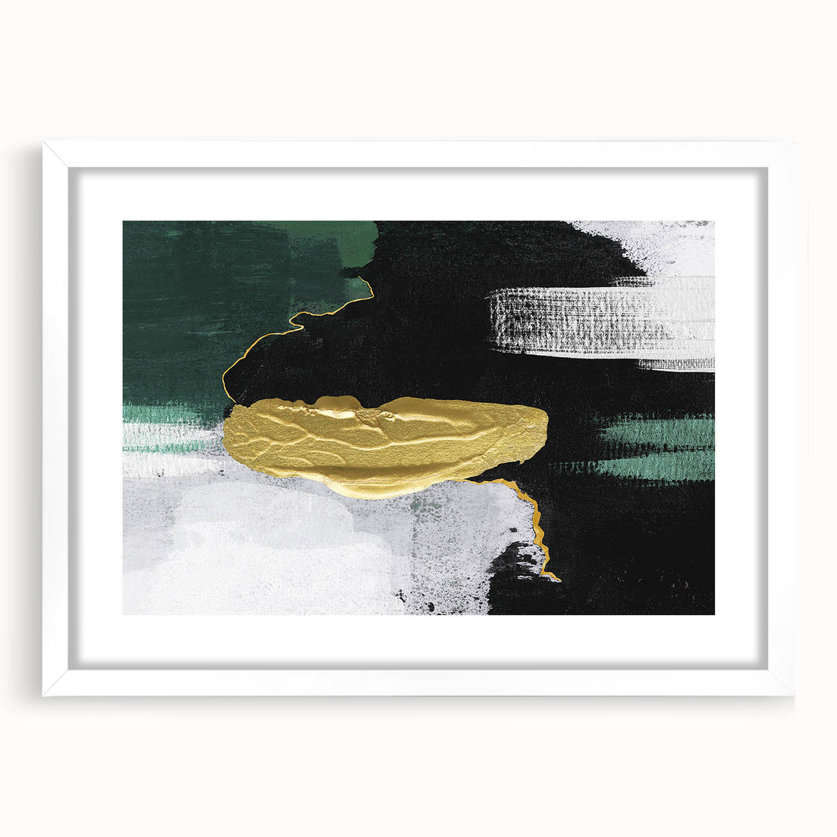 Vibrant abstract wall art print featuring bold colors and dynamic shapes, ideal for modern decor or artistic accents in any setting.