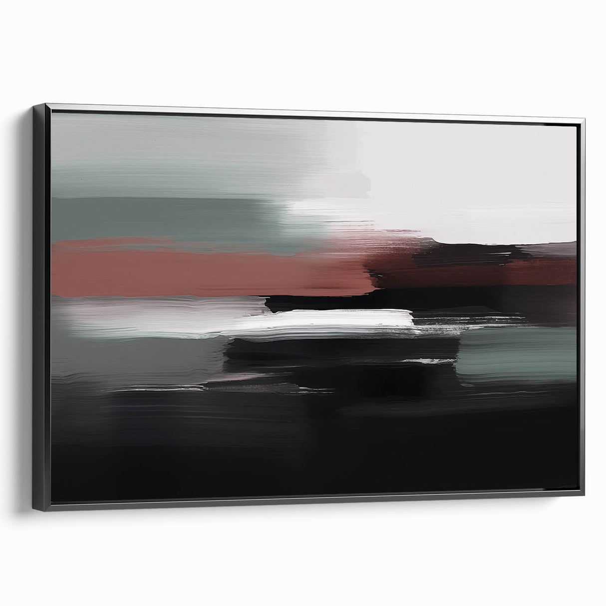 Abstract wall art canvas print showcasing vibrant colors and dynamic shapes, perfect for modern home decor, highlighting artistic creativity and texture.