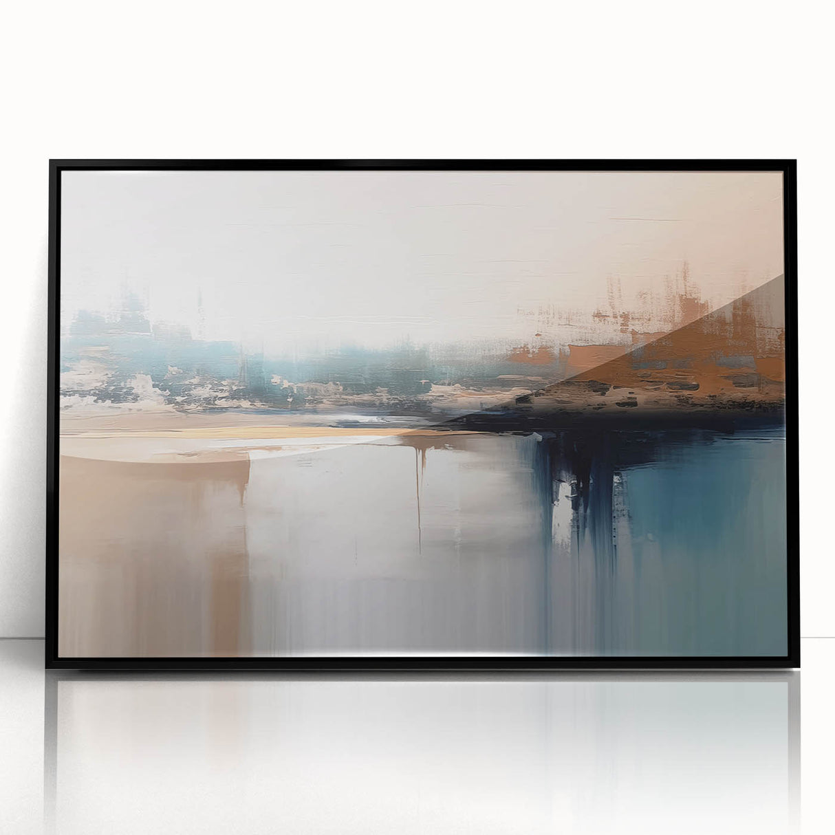Colorful abstract wall art canvas print showcasing dynamic shapes and vibrant hues, perfect for modern home decor and artistic expression.