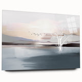 Abstract wall art print showcasing a vibrant, colorful design with swirling shapes and textures, perfect for modern home decor.