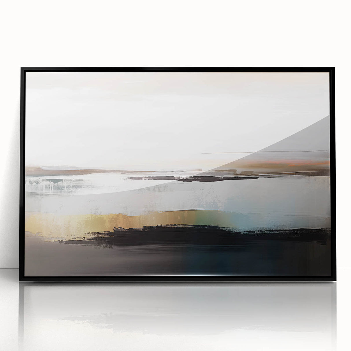 Abstract canvas artwork showcasing vibrant geometric shapes in bold colors, perfect for modern home decor or office spaces, emphasizing creativity.