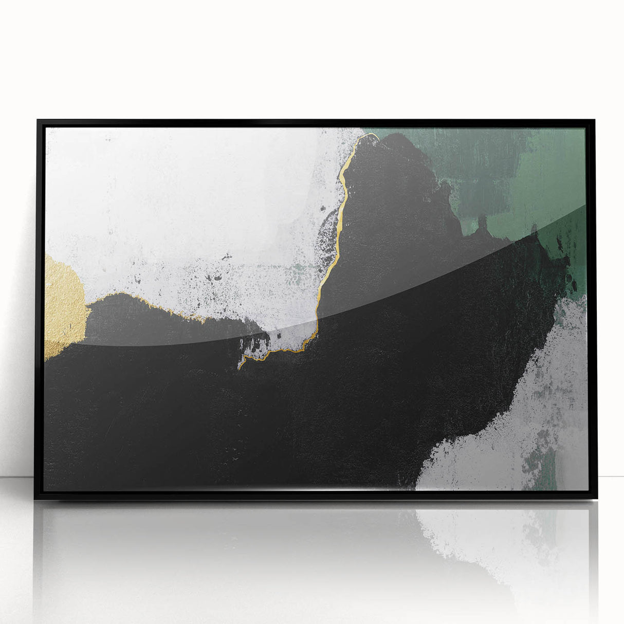 Abstract wall art canvas print showcasing vibrant colors and dynamic shapes, ideal for modern decor, emphasizing creativity and style.