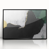 Abstract wall art canvas print showcasing vibrant colors and dynamic shapes, ideal for modern decor, emphasizing creativity and style.