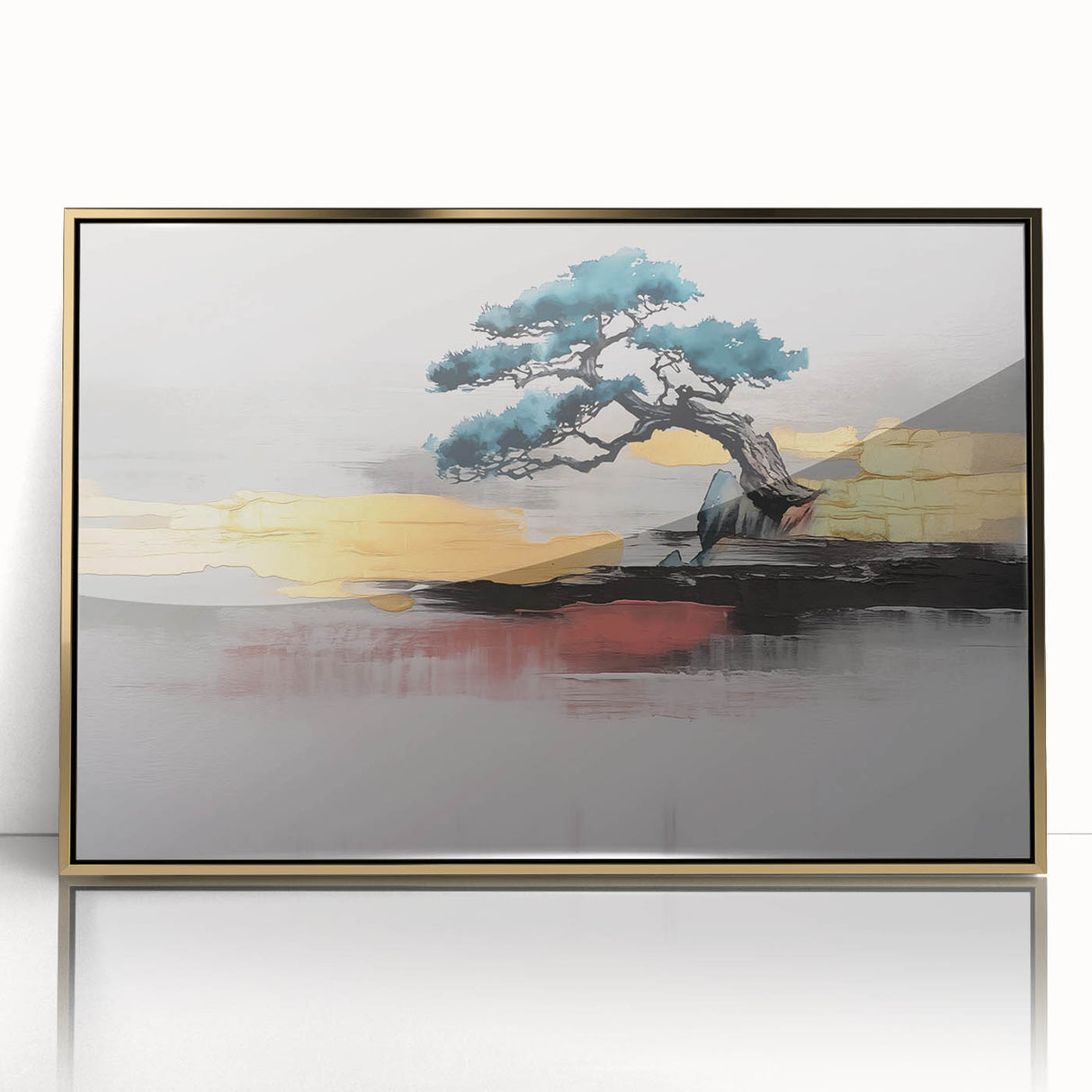 Colorful abstract wall art canvas print showcasing vibrant geometric shapes and fluid lines, ideal for modern home decor and artistic expression.