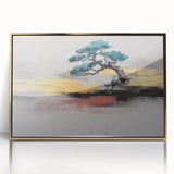 Colorful abstract wall art canvas print showcasing vibrant geometric shapes and fluid lines, ideal for modern home decor and artistic expression.