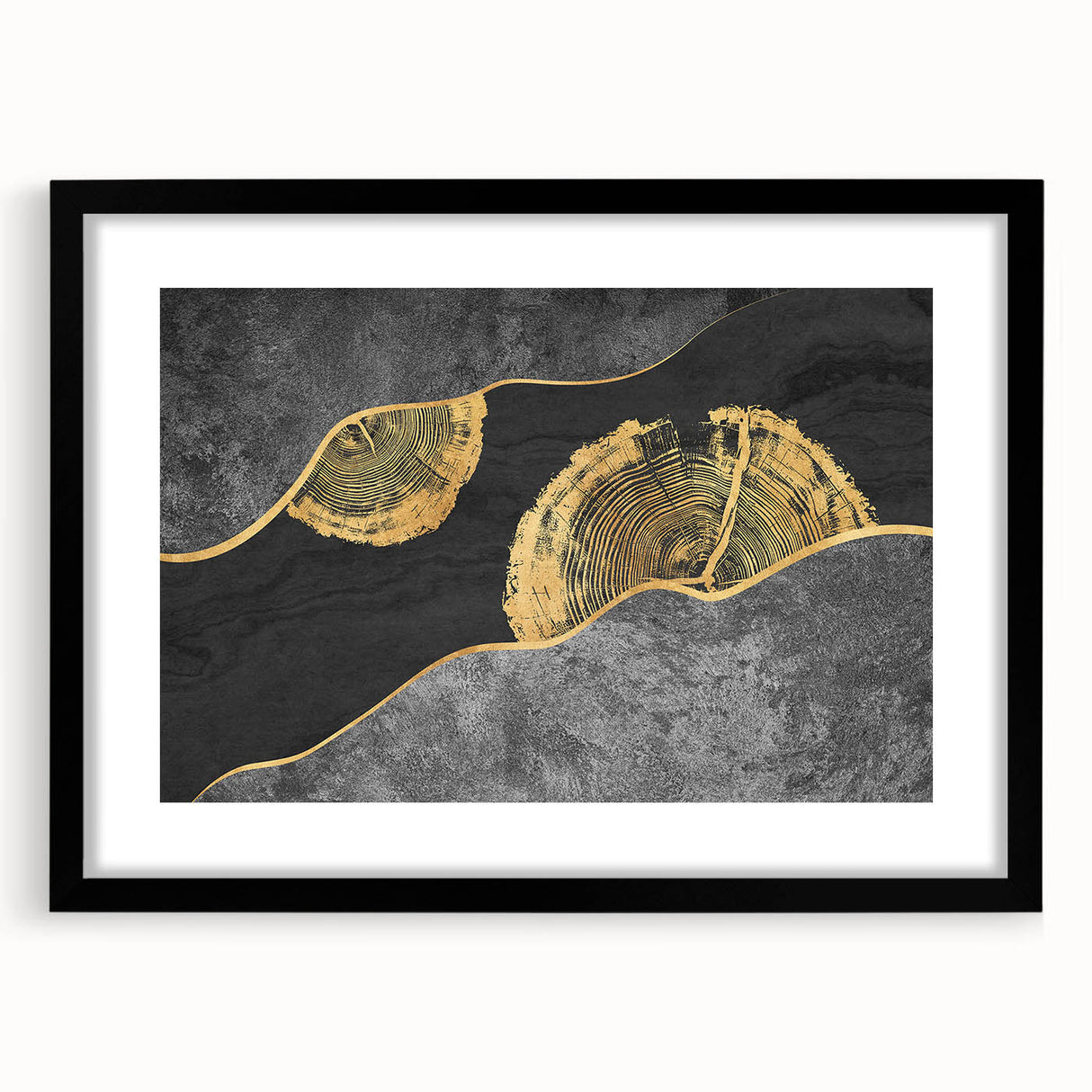 Abstract canvas artwork showcasing vibrant splashes of blue, orange, and yellow, perfect for modern home decor or artistic settings.