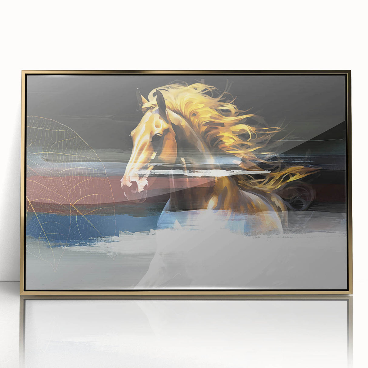 Vibrant abstract canvas artwork showcasing bold colors and dynamic shapes, ideal for modern decor, presented in a rolled format for easy framing.