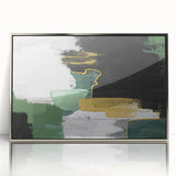 Abstract wall art canvas showcasing vibrant colors and geometric shapes, ideal for modern decor, emphasizing creativity and artistic expression.
