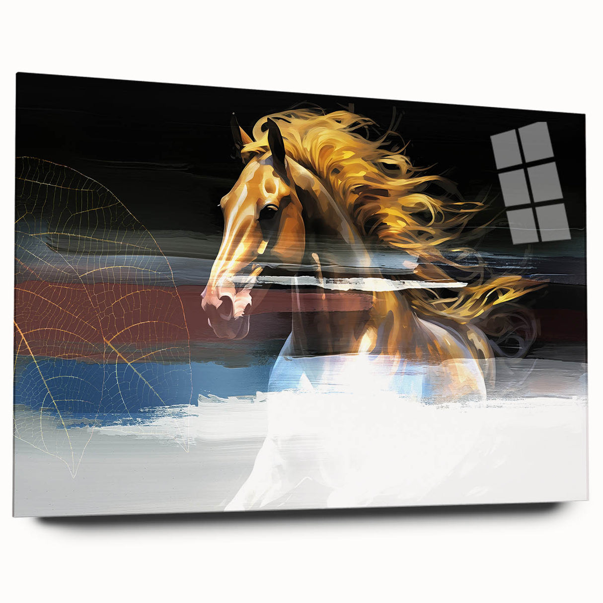 Abstract wall art canvas print showcasing vibrant colors and dynamic shapes, ideal for modern home decor, emphasizing creativity and style.