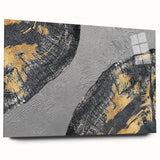 Abstract wall art canvas showcasing vibrant geometric patterns in bold colors, perfect for modern home decor and artistic expression.