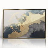 Colorful abstract wall art canvas featuring geometric shapes and vibrant hues, showcasing a modern artistic design. Ideal for contemporary home decor or office spaces.