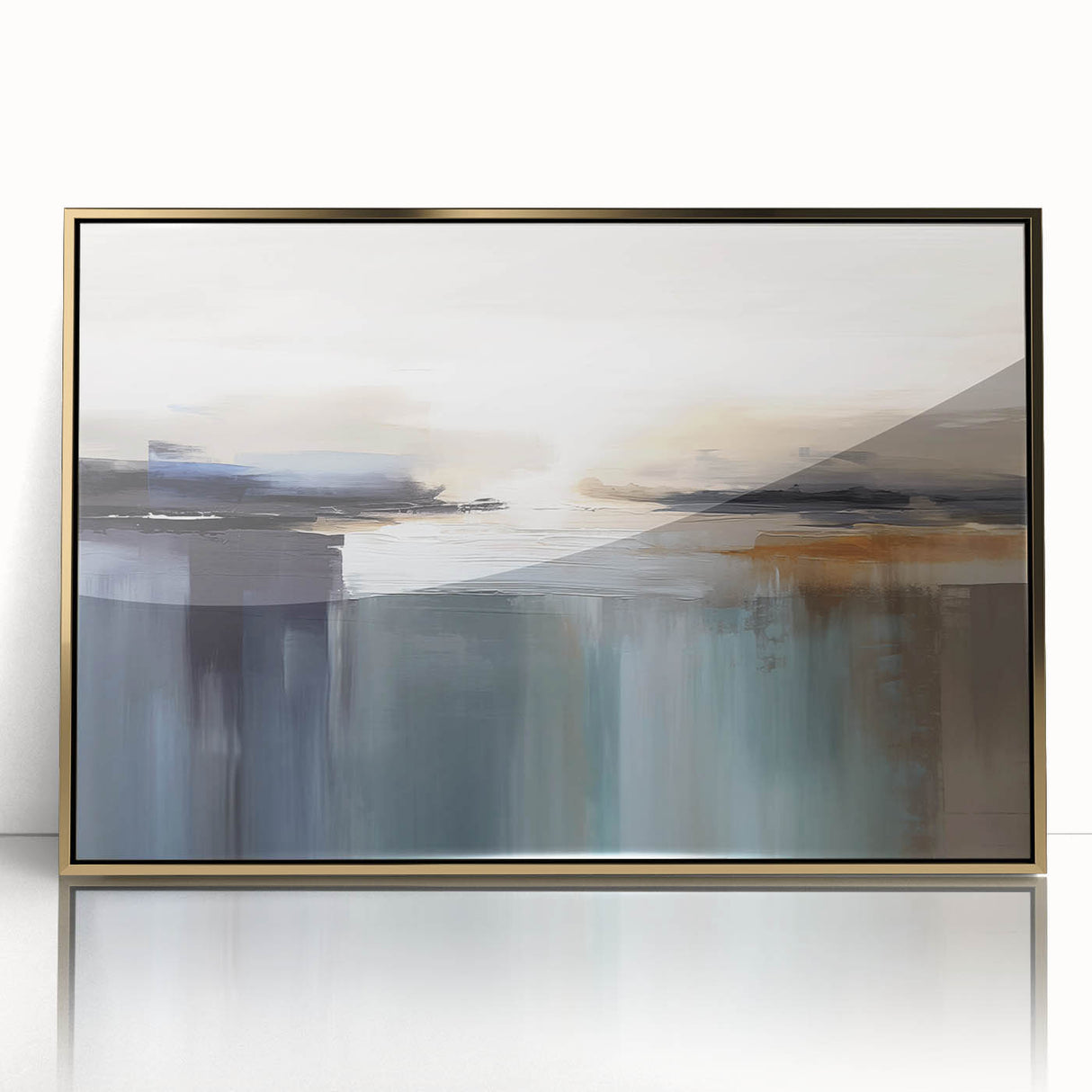 Abstract wall art canvas showcasing vibrant colors and dynamic shapes, perfect for modern home decor or office spaces, rolled and ready to frame.