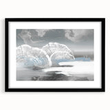 Abstract wall art canvas showcasing vibrant colors and geometric patterns, rolled and protected in a durable cardboard tube, perfect for modern decor enhancement.