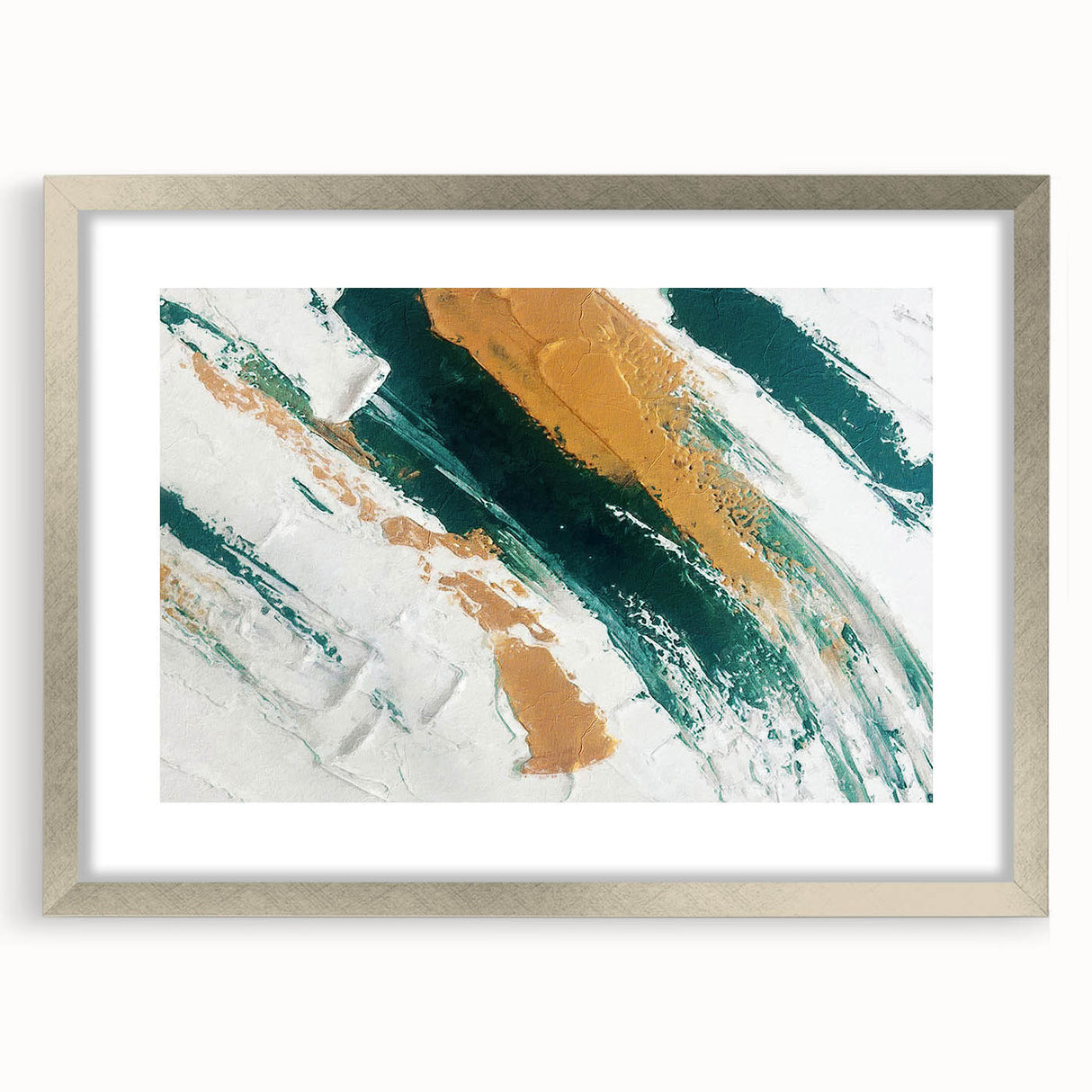 Abstract wall art canvas print showcasing vibrant colors and dynamic shapes, perfect for modern home decor, framed in a sleek black border.