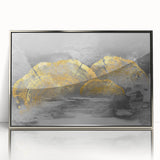 Vibrant abstract wall art canvas print showcasing bold colors and dynamic shapes, ideal for modern home decor, packaged securely in a protective tube.