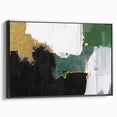 Abstract wall art canvas print showcasing vibrant colors and fluid shapes, designed for modern decor, perfect for enhancing any living space.