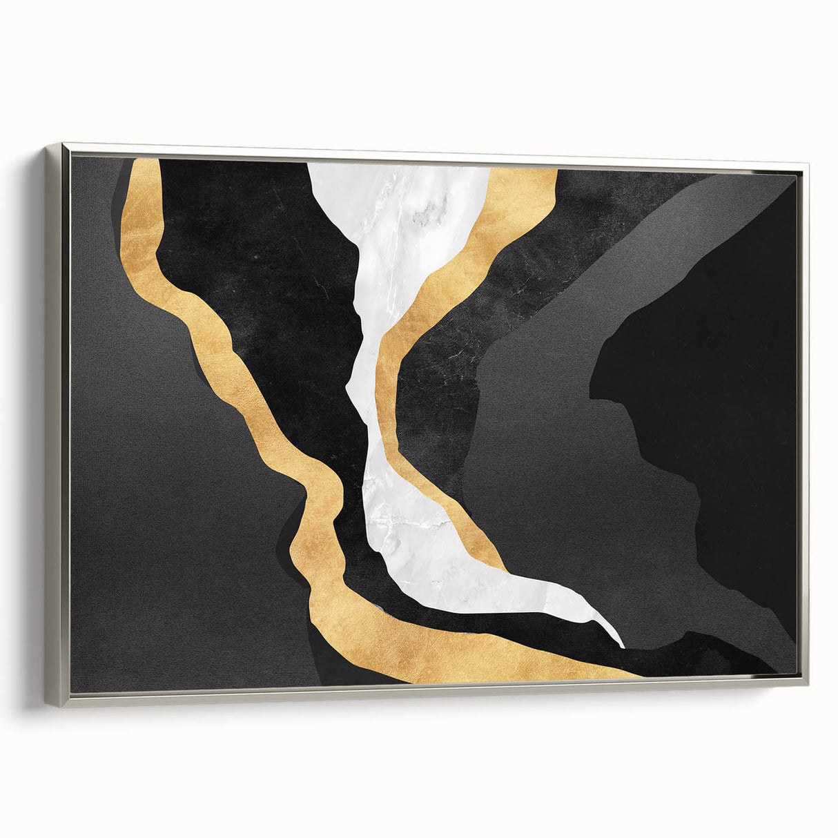 Colorful abstract canvas art with vibrant swirls of blue, orange, and yellow, perfect for modern decor, enhancing any living space.