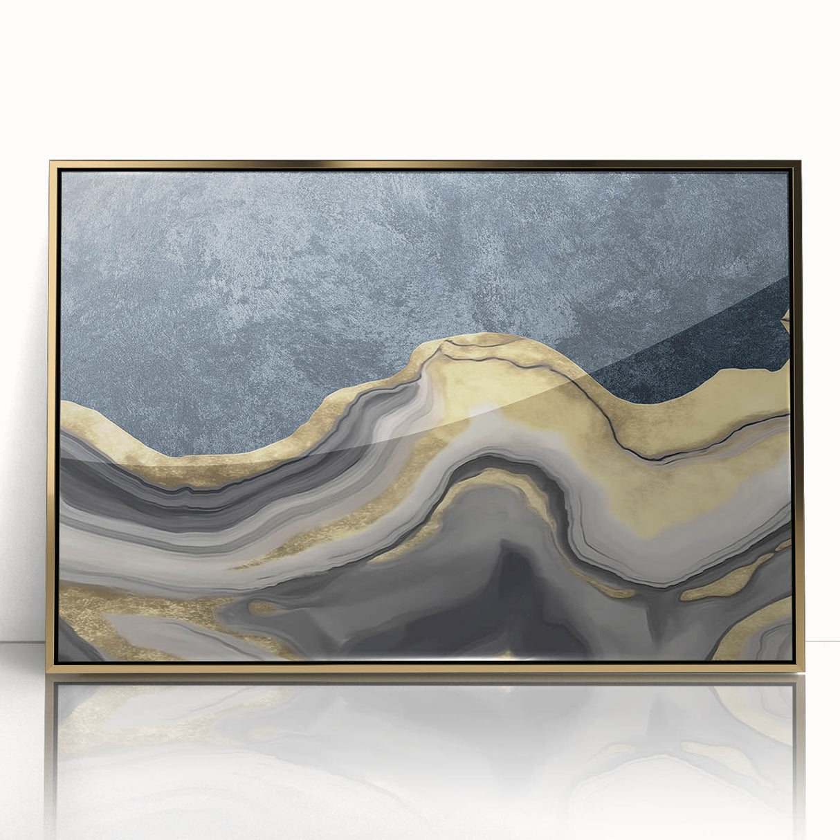 Abstract wall art canvas print showcasing vibrant colors and dynamic shapes, ideal for modern home decor or artistic spaces.