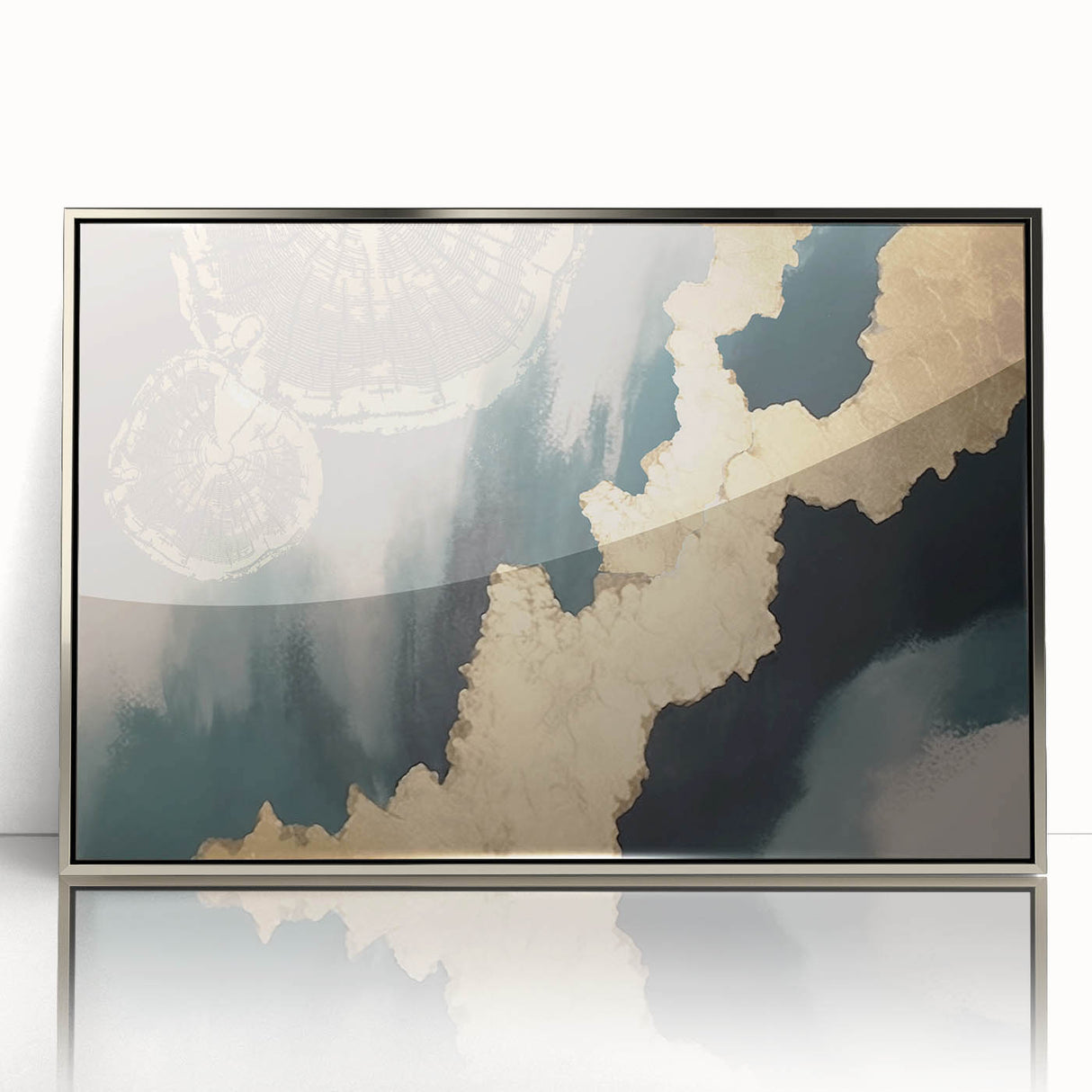 Vibrant abstract canvas artwork showcasing bold colors and dynamic shapes, ideal for modern home decor, elegantly displayed in a minimalistic setting.
