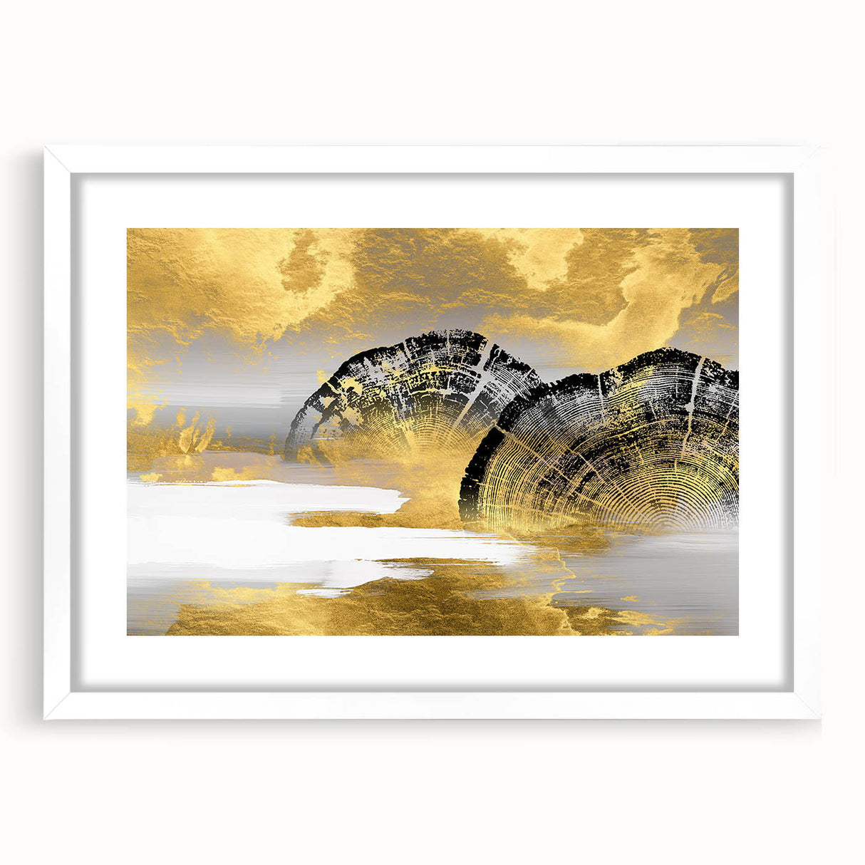 Colorful abstract canvas art print showcasing vibrant swirls of blue, orange, and yellow, perfect for modern home decor. Ideal for adding a bold artistic touch to any room.