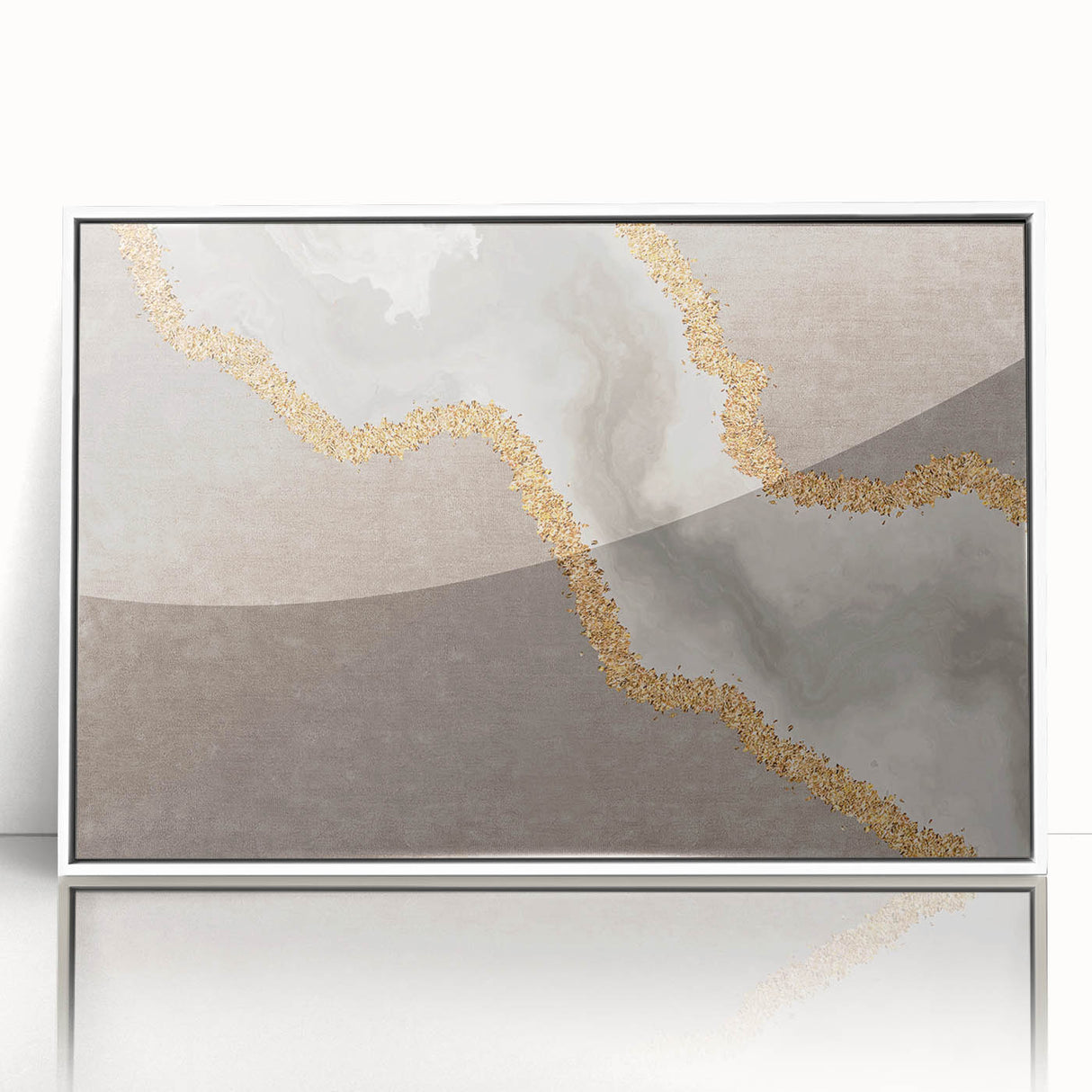 Colorful abstract canvas art print showcasing vibrant geometric shapes and fluid patterns, ideal for modern home decor or artistic displays.