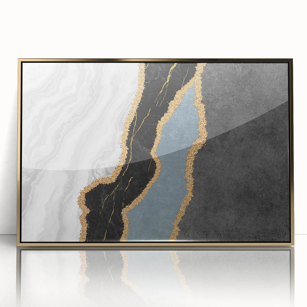 Abstract wall art canvas print showcasing vibrant colors and dynamic shapes, perfect for modern decor and enhancing any living space.