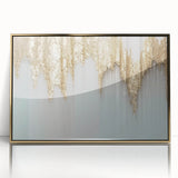 Vibrant abstract wall art canvas showcasing bold colors and dynamic shapes, perfect for modern home decor. Packaged in a protective cardboard tube for safe delivery.