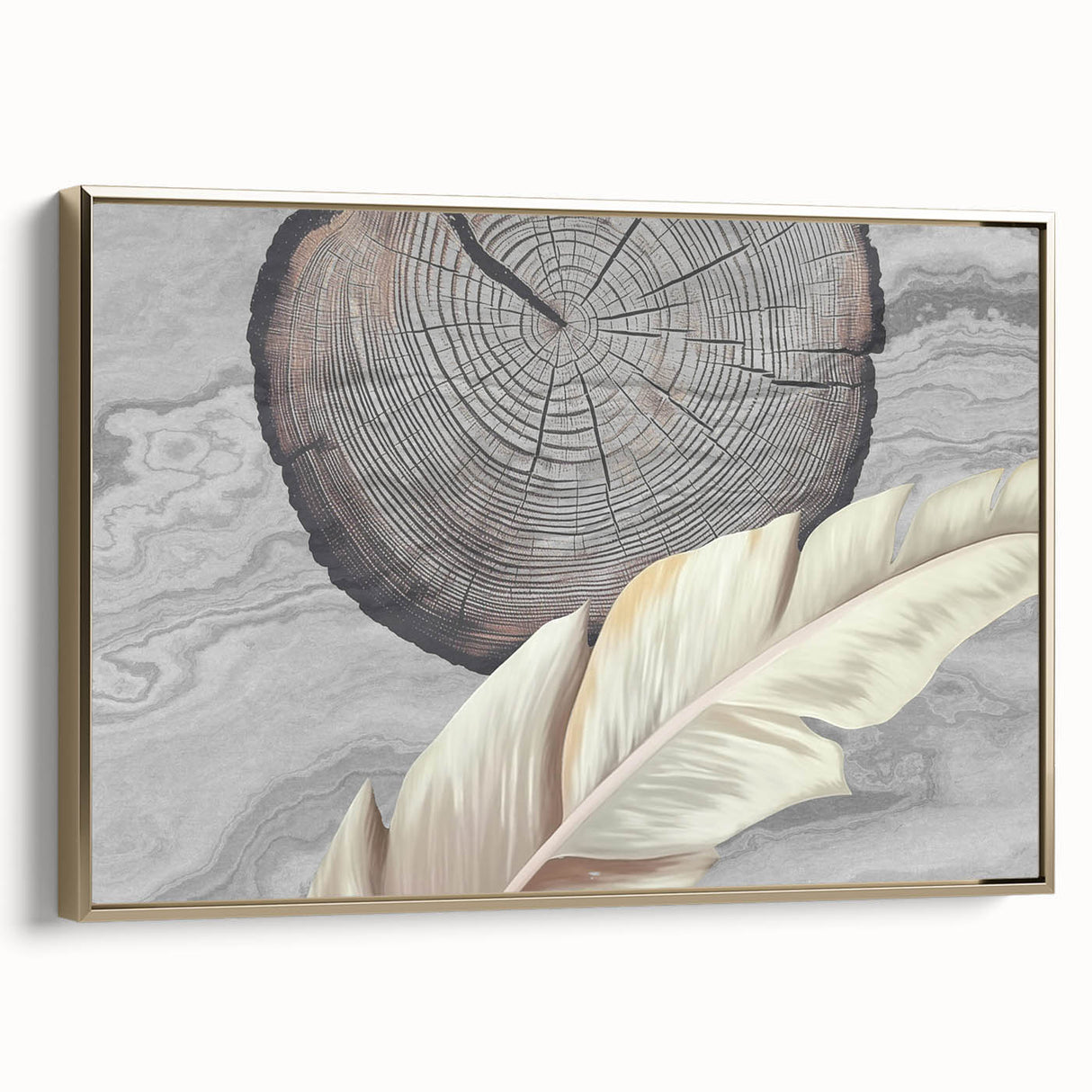 Colorful abstract wall art canvas print showcasing vibrant geometric shapes and fluid lines in blues, oranges, and yellows, perfect for modern decor.