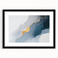 Colorful abstract wall art canvas print showcasing vibrant brush strokes in shades of blue, orange, and yellow, perfect for modern decor.