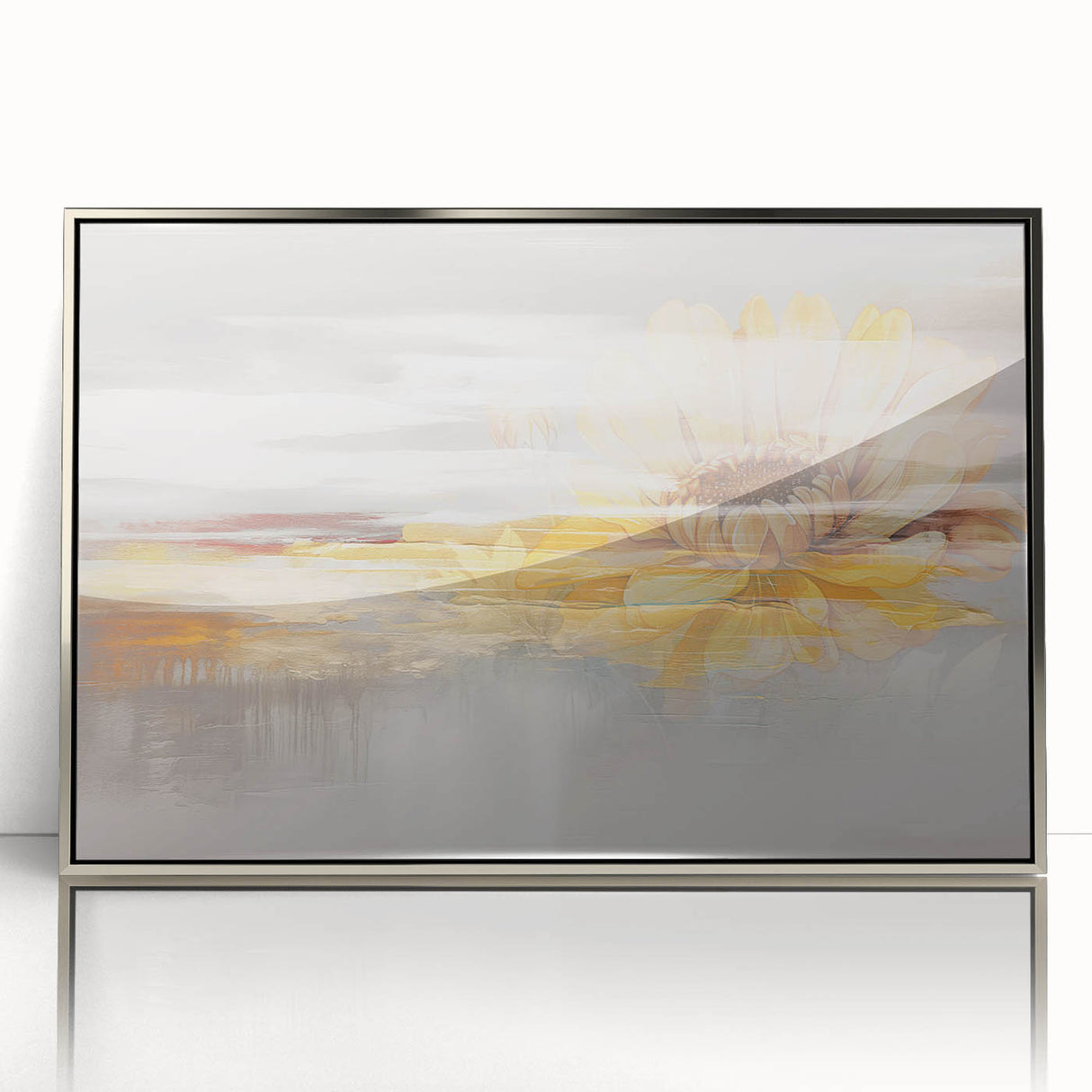 Vibrant abstract wall art canvas print showcasing bold colors and dynamic shapes, perfect for contemporary home decor or artistic spaces.