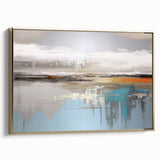 Abstract wall art canvas print showcasing vibrant colors and dynamic shapes, perfect for modern home decor and artistic expression.