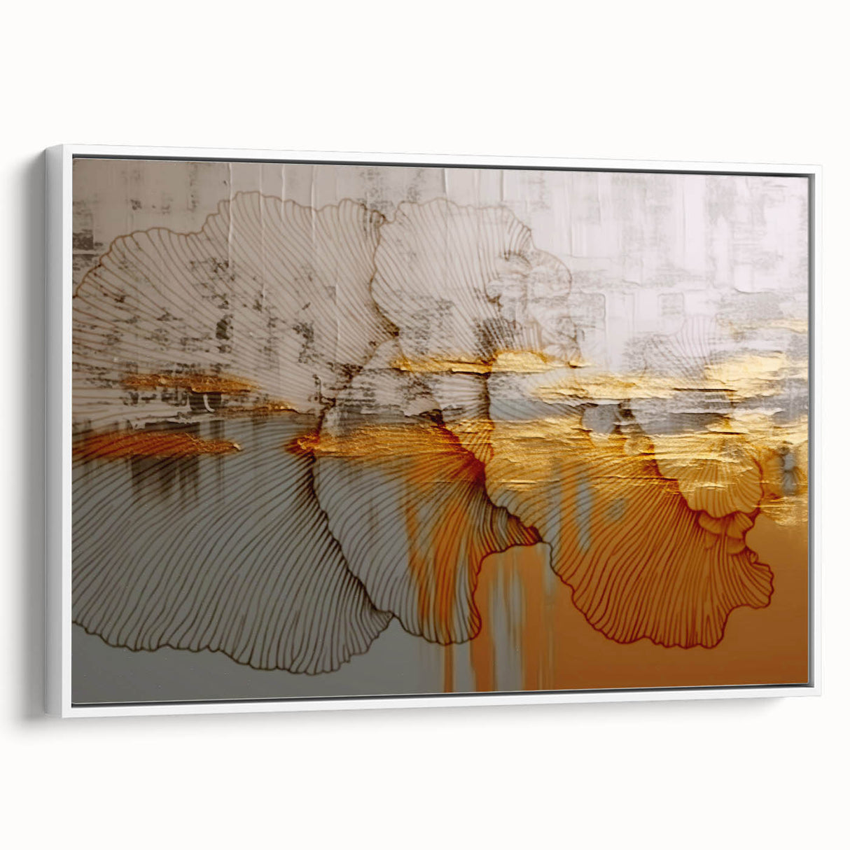 Abstract wall art print showcasing vibrant colors and dynamic shapes, perfect for modern home decor or creative office spaces.