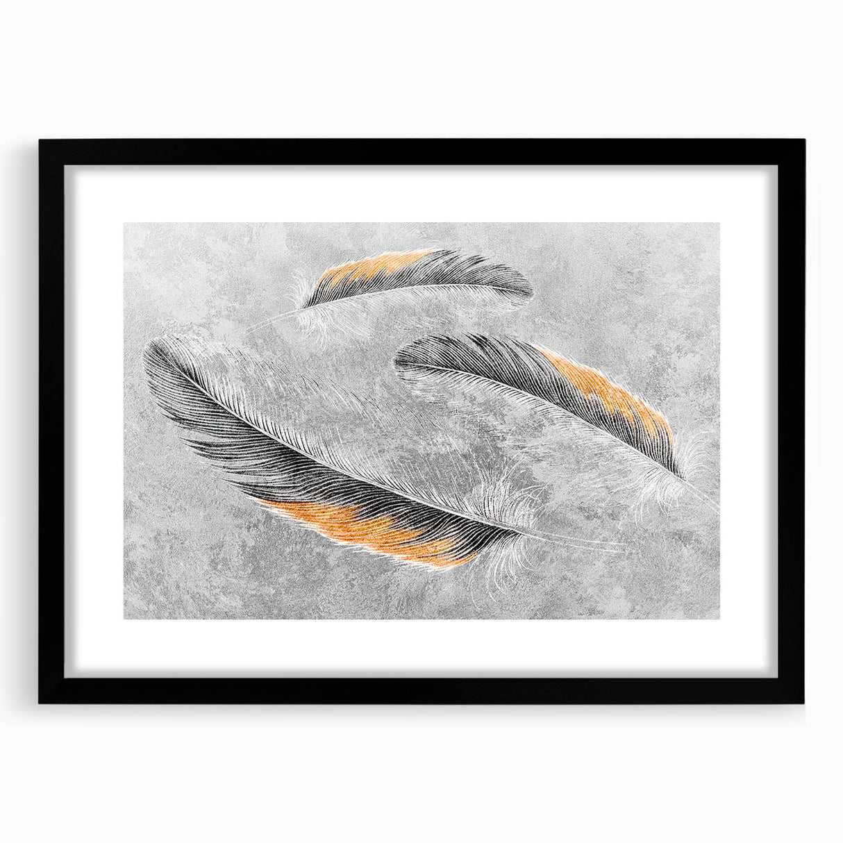 Colorful abstract canvas artwork showcasing vibrant swirls of blue, orange, and yellow, perfect for modern home decor or office spaces.