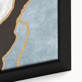 Vibrant abstract wall art canvas print showcasing bold colors and dynamic shapes, ideal for modern home decor or artistic spaces.