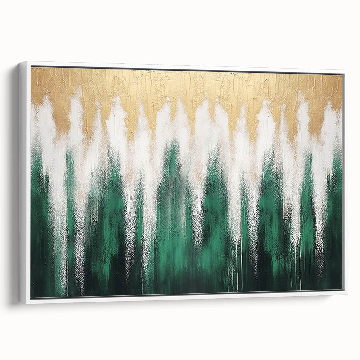 Abstract canvas art piece showcasing vibrant colors and geometric shapes, ideal for modern decor. Perfect for enhancing living spaces or office environments.
