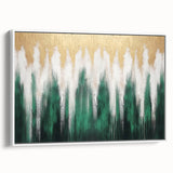 Abstract canvas art piece showcasing vibrant colors and geometric shapes, ideal for modern decor. Perfect for enhancing living spaces or office environments.