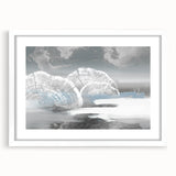 Abstract wall art canvas print showcasing vibrant colors and geometric patterns, ideal for modern home decor, rolled and protected in a cardboard tube.