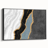 Vibrant abstract art canvas print showcasing bold colors and dynamic shapes, perfect for modern home decor or office spaces.