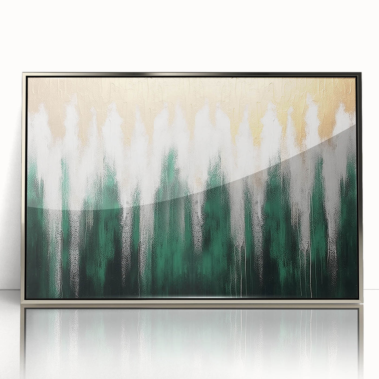 Abstract wall art canvas featuring vibrant colors and geometric patterns, rolled and securely packaged in a protective cardboard tube for safe shipping.