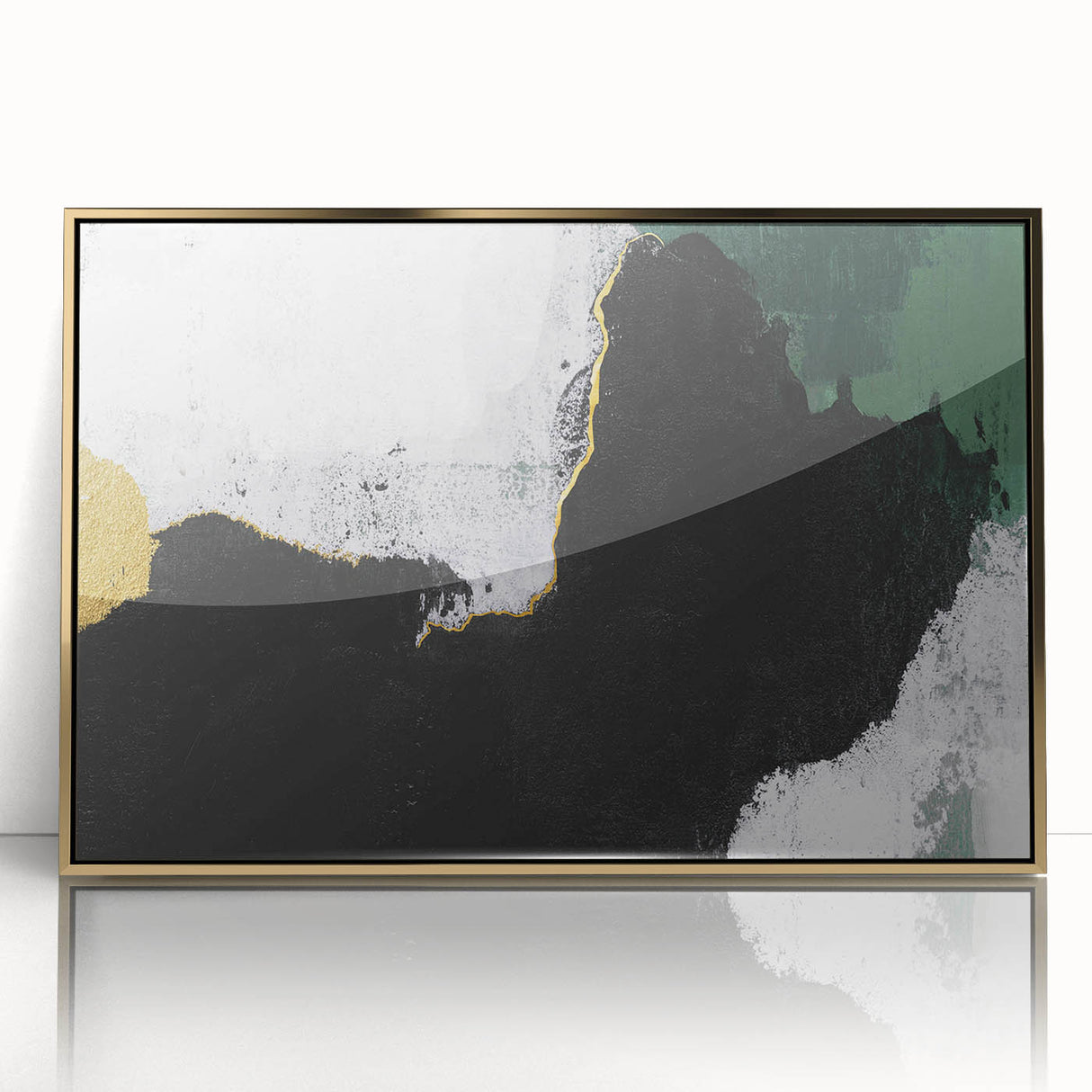 Abstract wall art canvas print showcasing vibrant colors and dynamic shapes, perfect for modern home decor, highlighting bold design elements.