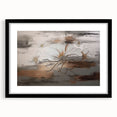 Abstract Contemplative Figure with Woodgrain - Minimalist Art