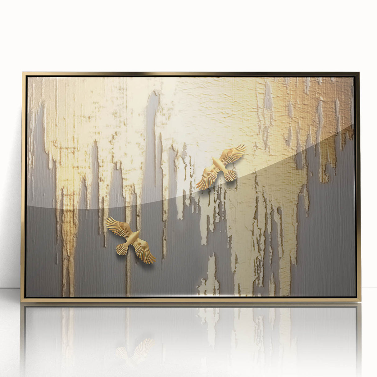 Abstract wall art canvas print showcasing vibrant colors and dynamic shapes, perfect for modern home decor or office settings.
