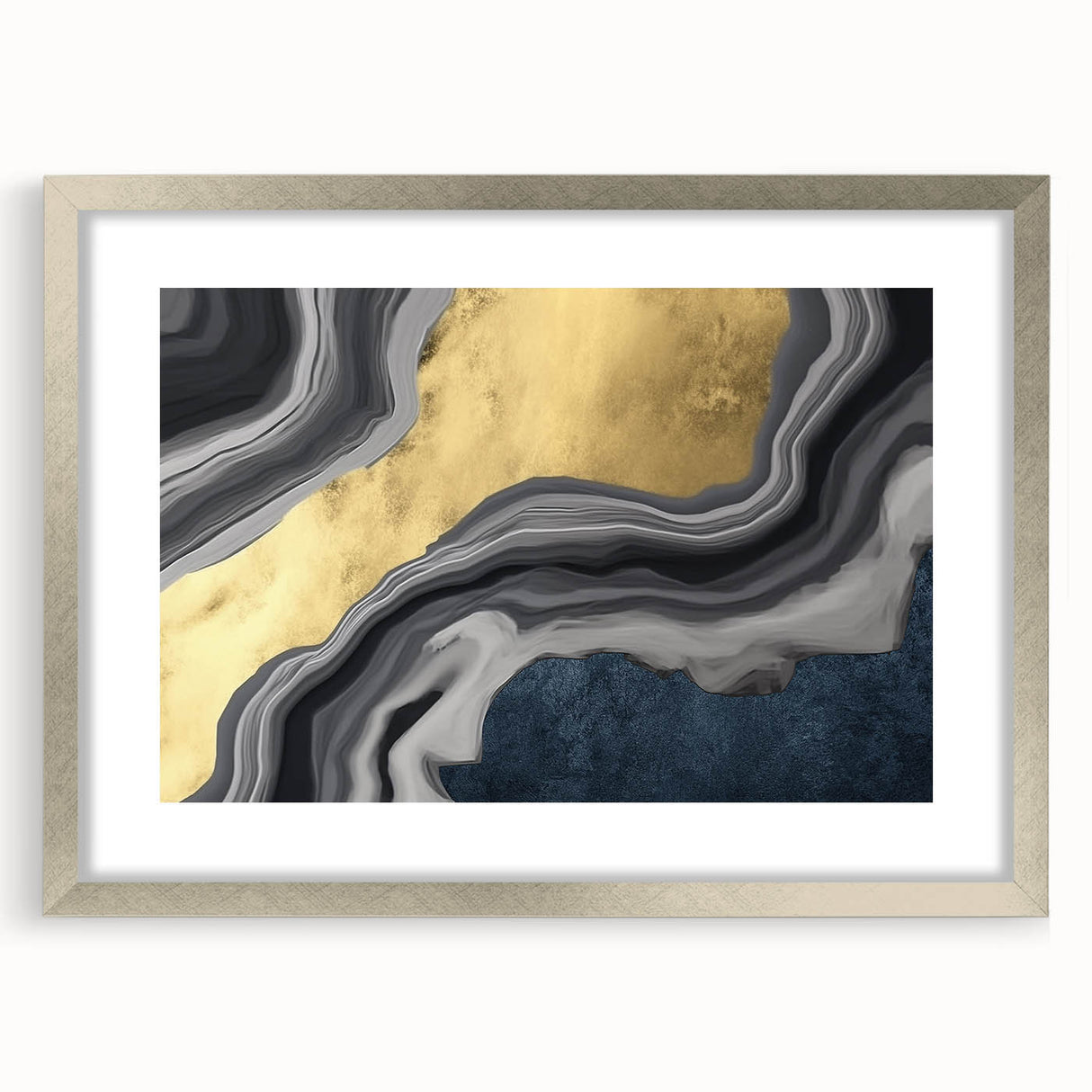 Vibrant abstract wall art canvas print showcasing bold colors and fluid shapes, perfect for modern home decor or office spaces.