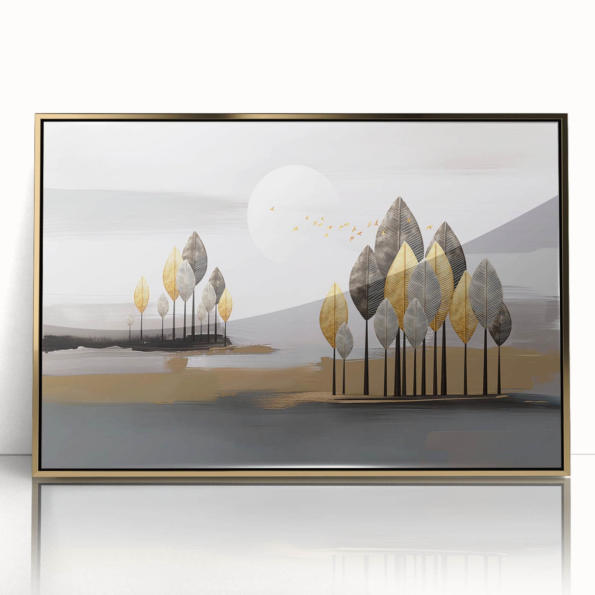 Vibrant abstract canvas art showcasing bold colors and dynamic shapes, ideal for modern home decor, displayed against a neutral background.