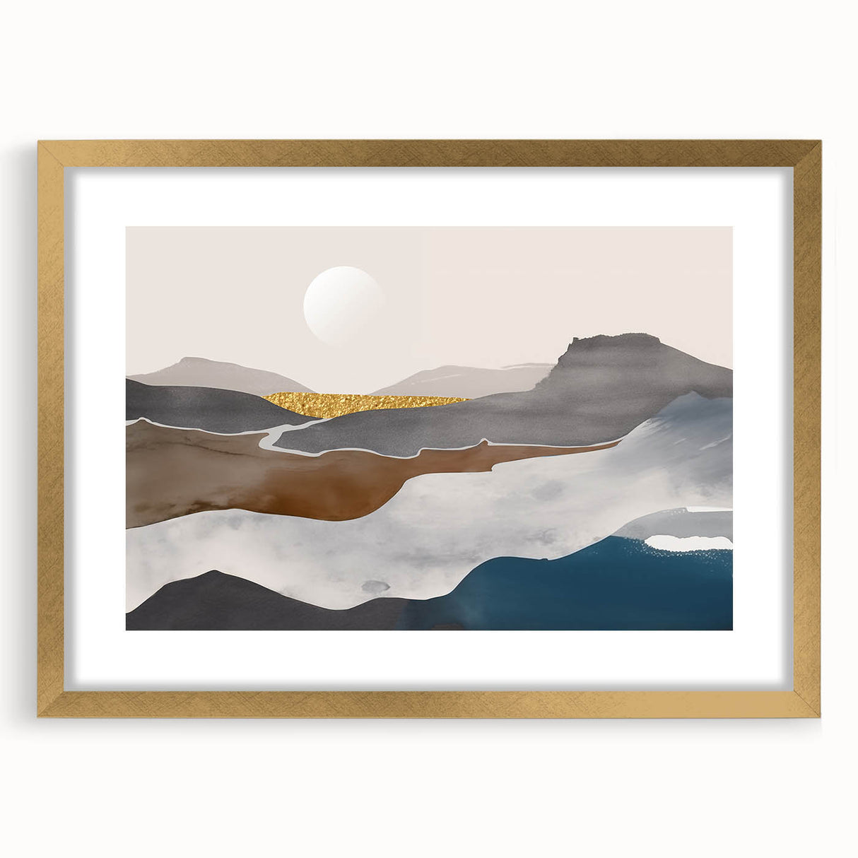 Abstract canvas artwork showcasing vibrant colors and dynamic shapes, perfect for modern home decor, depicting a blend of artistic styles.