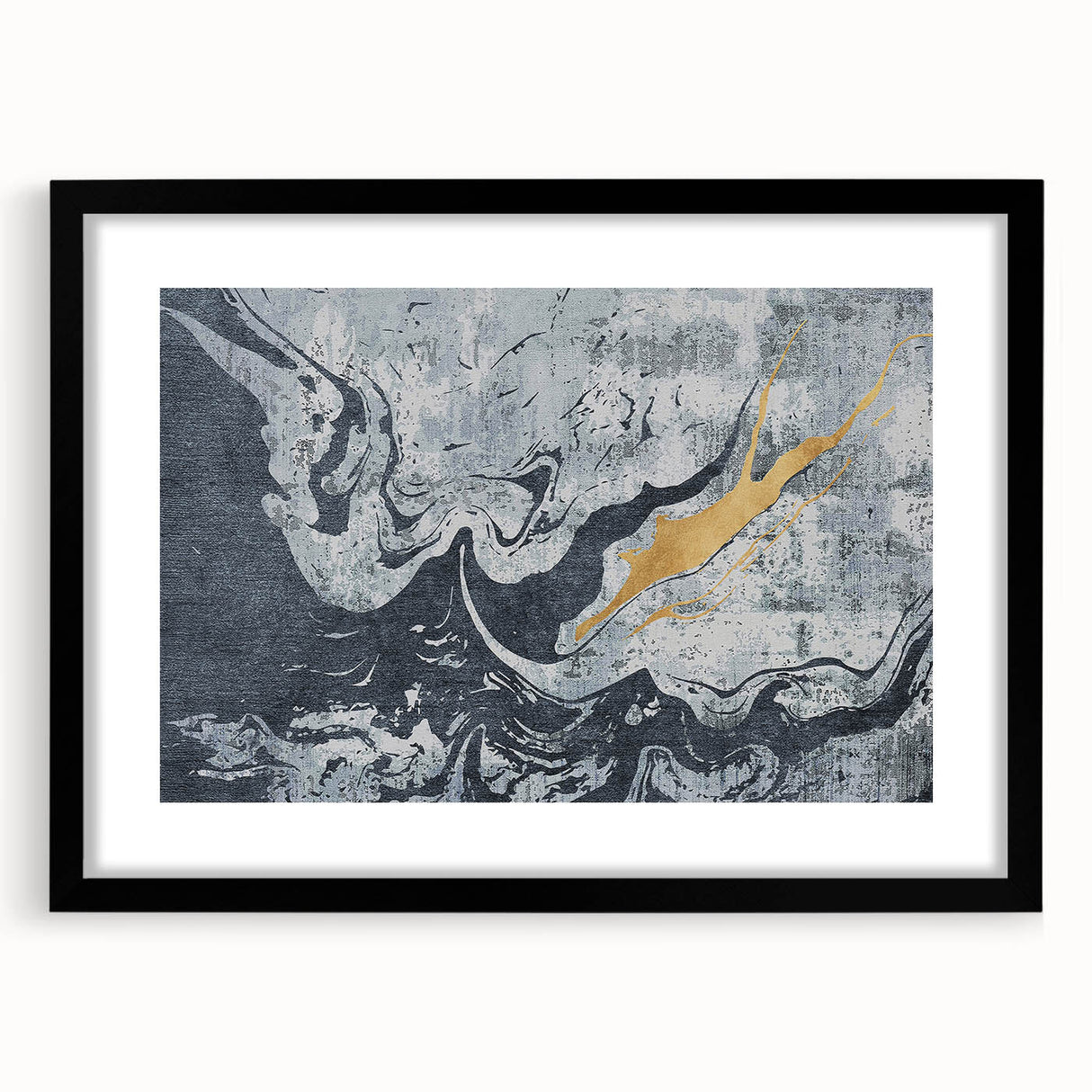Abstract wall art design on a rolled canvas, showcasing vibrant colors and dynamic shapes, packaged securely in a protective cardboard tube for easy display.